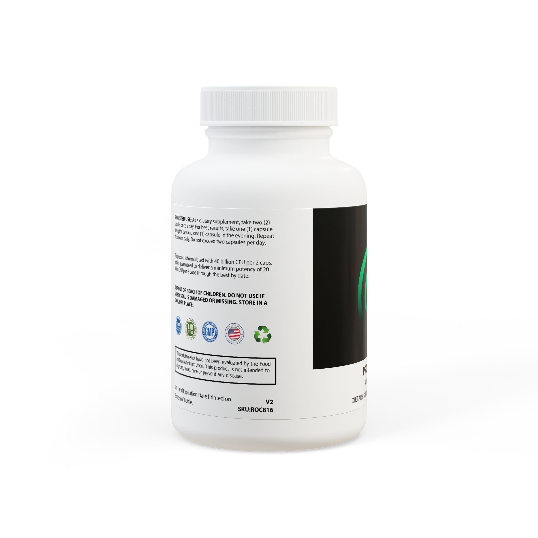 GaineticAI Probiotics Supplement – 60 Capsules