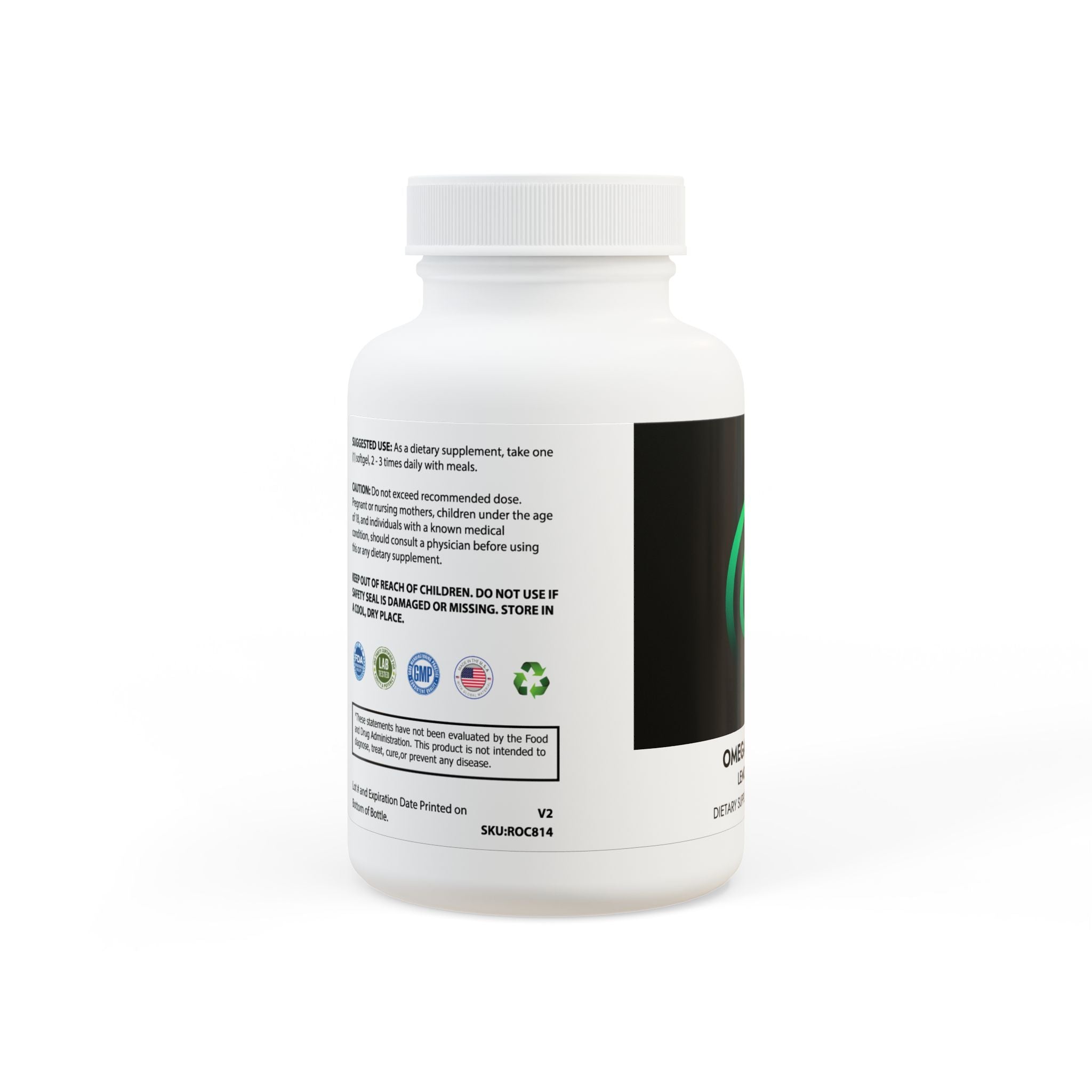 GaineticAI Omega-3 Fish Oil Supplement – 60 Softgels