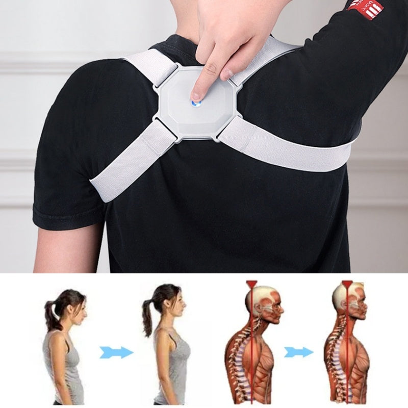GaineticAI Smart Posture Corrector – Adjustable for Kids & Adults