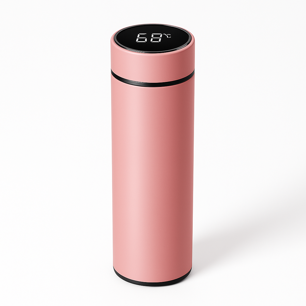 GaineticAI Smart Temperature Display Thermos – 500 ml Stainless Steel Vacuum Flask