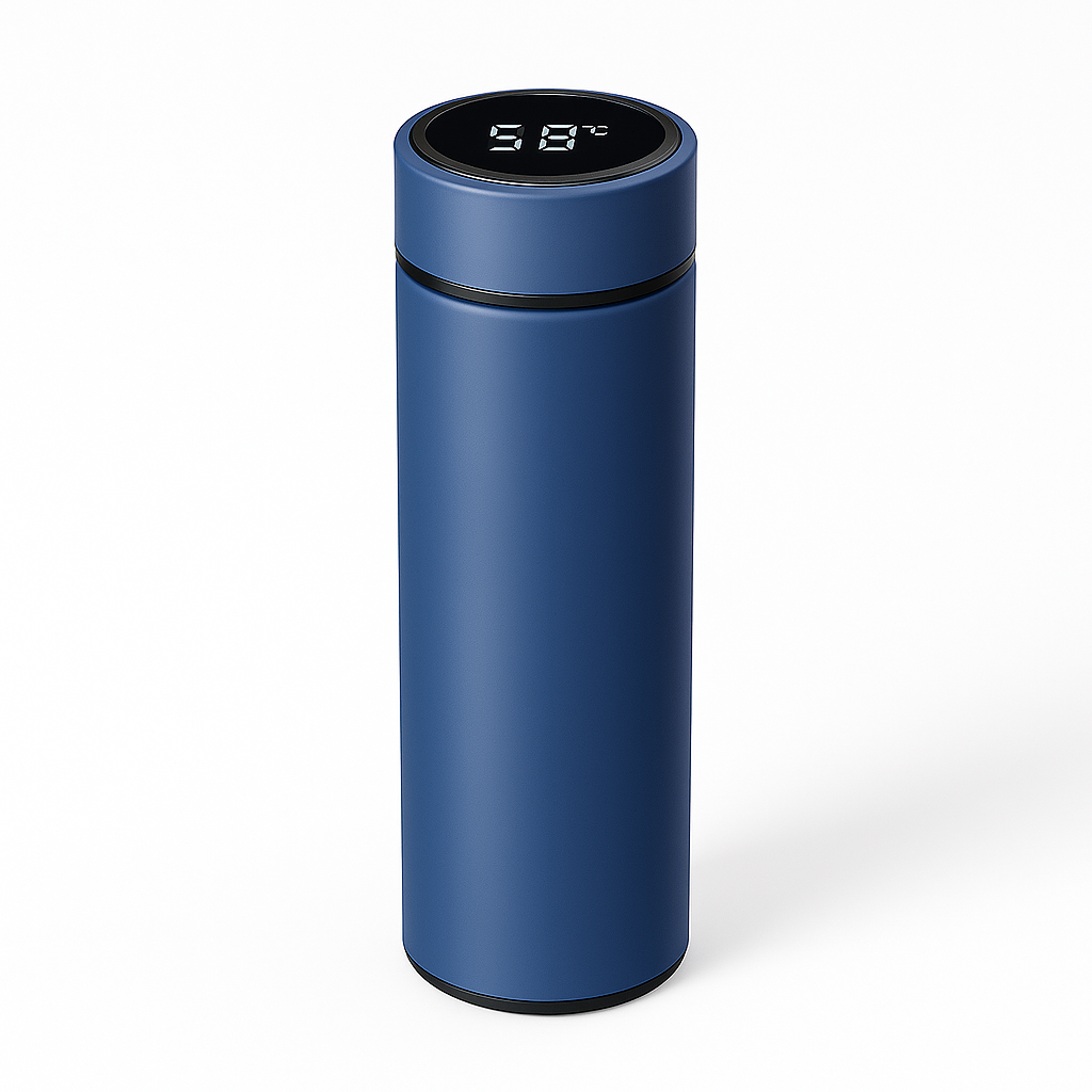 GaineticAI Smart Temperature Display Thermos – 500 ml Stainless Steel Vacuum Flask