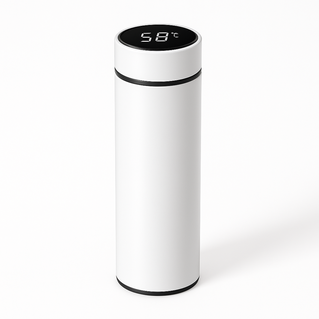 GaineticAI Smart Temperature Display Thermos – 500 ml Stainless Steel Vacuum Flask