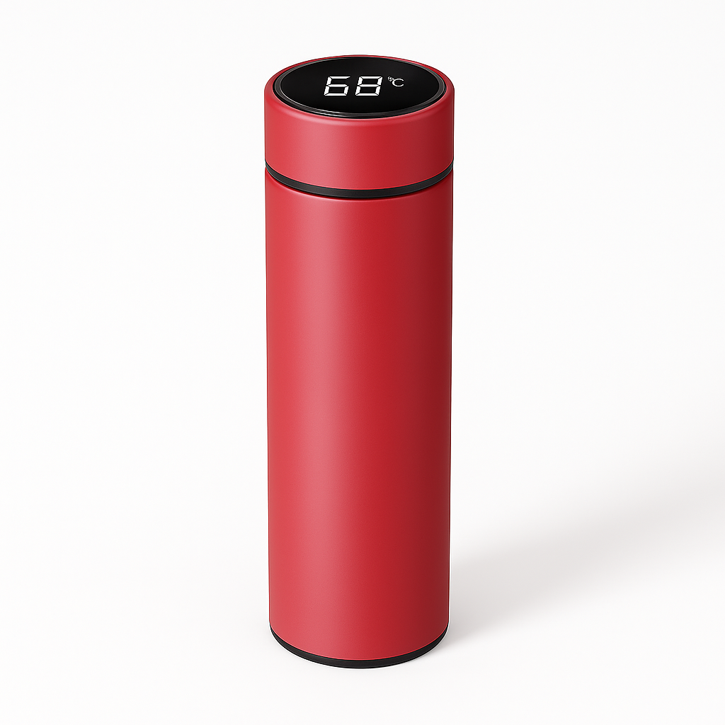GaineticAI Smart Temperature Display Thermos – 500 ml Stainless Steel Vacuum Flask