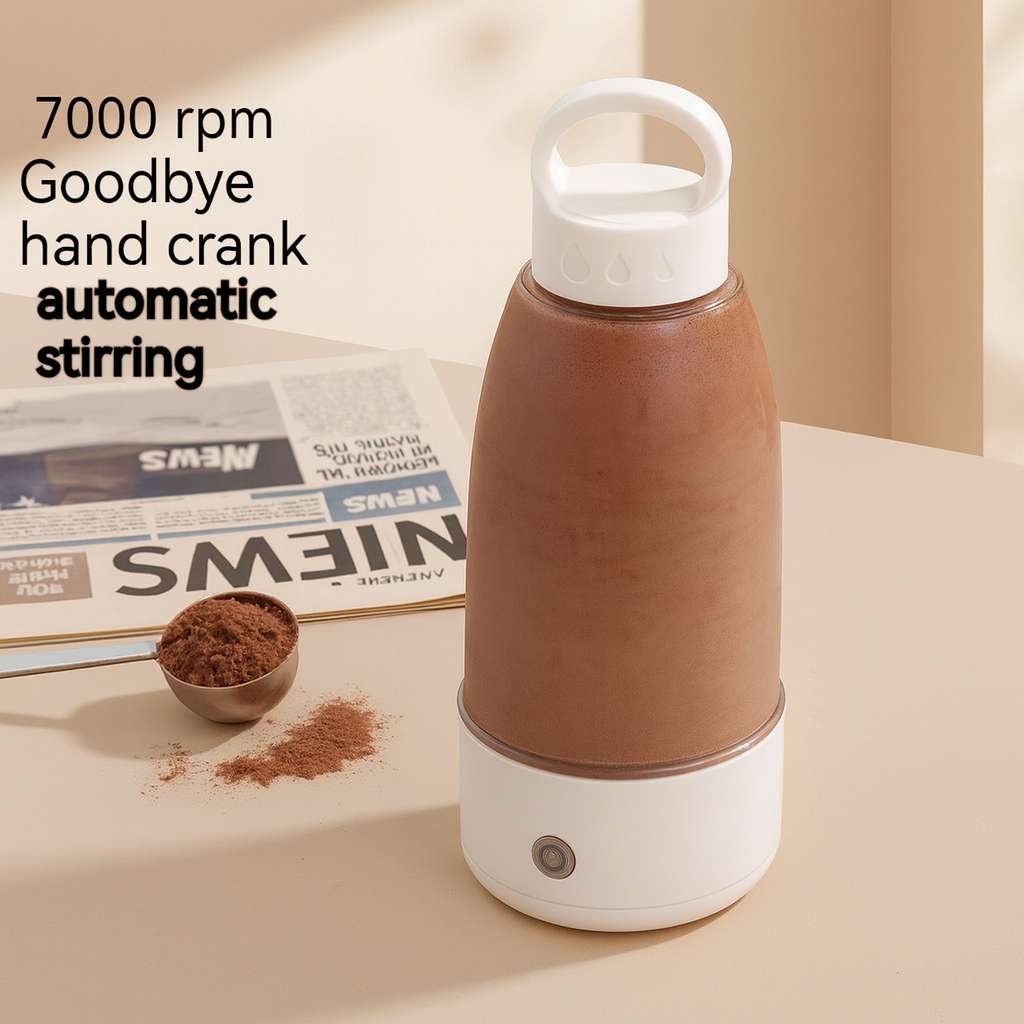 GaineticAI Automatic Electric Protein Shaker Bottle – High-Speed Mixer