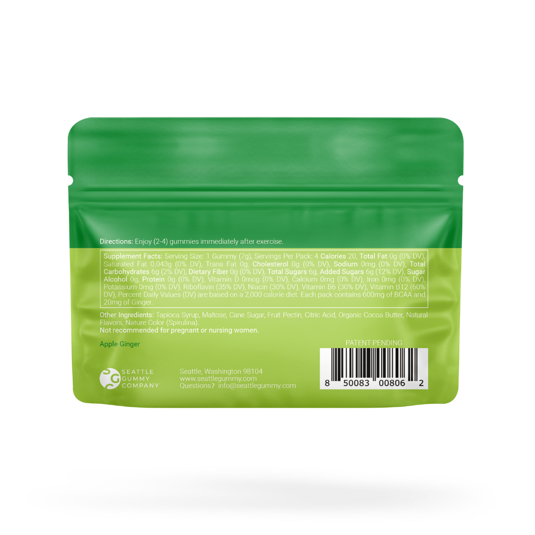 GaineticAI Recover Post-Workout Supplement Gummies – Apple Ginger 12-Pack Post-Workout Supplement Gummies Apple Ginger 12-Pack