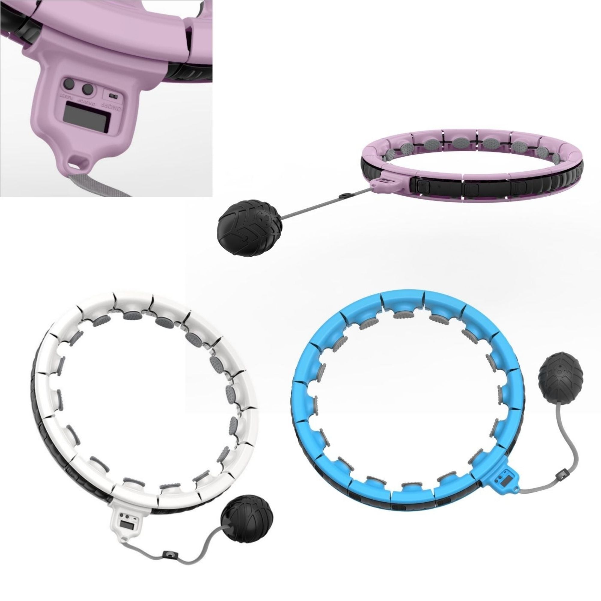 GaineticAI Smart Weighted Fitness Hoop