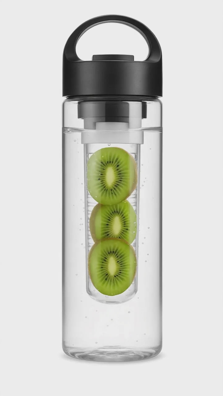 GaineticAI Fruit Infuser Water Bottle – 24oz BPA-Free with Handle