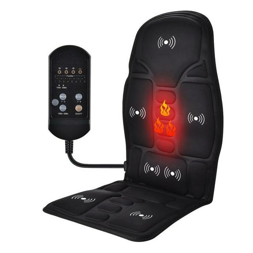 GaineticAI Heated Vibration Massage Cushion – Portable Full-Body Relief