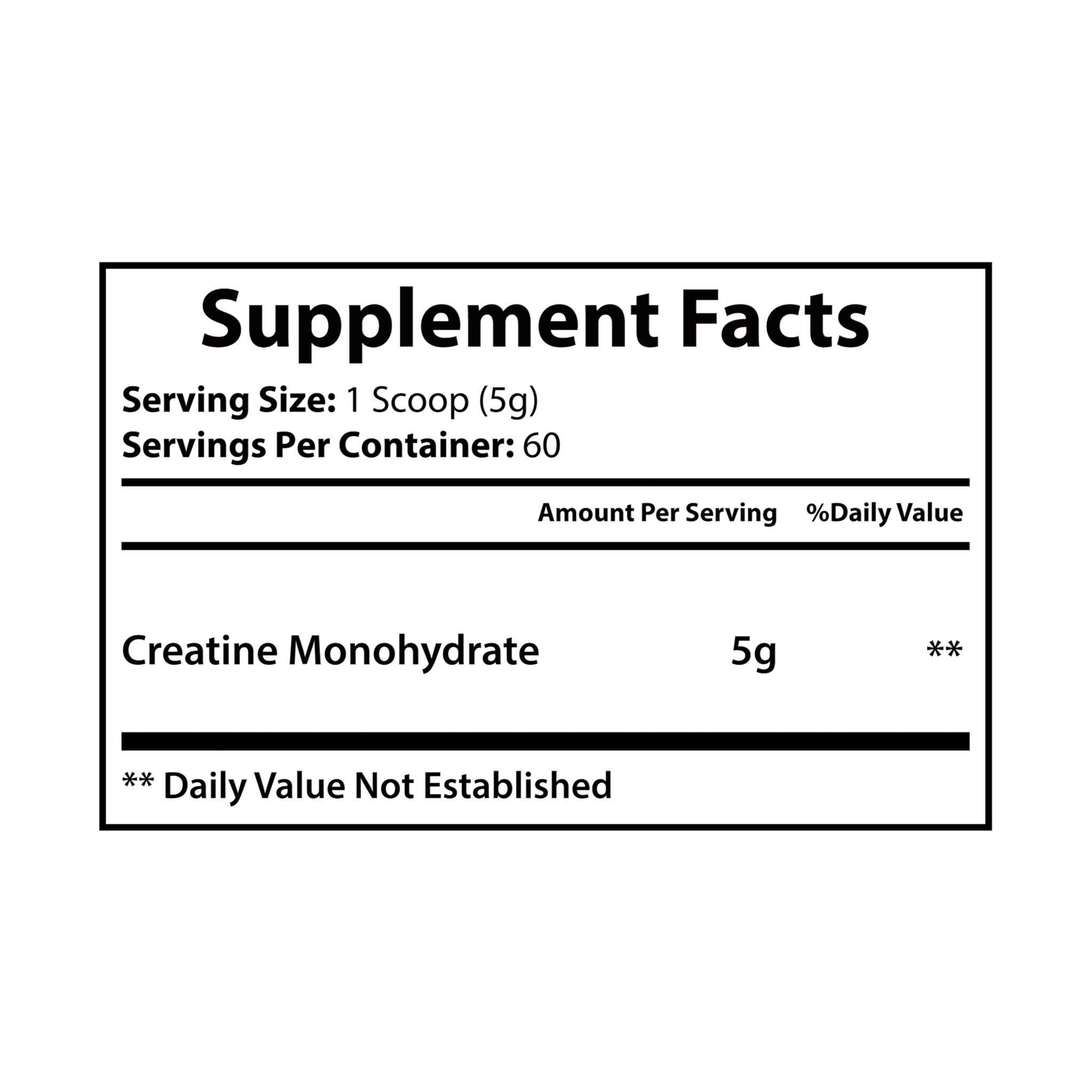 GaineticAI Creatine Monohydrate – 300g (60 Servings) Premium Muscle Recovery Fuel