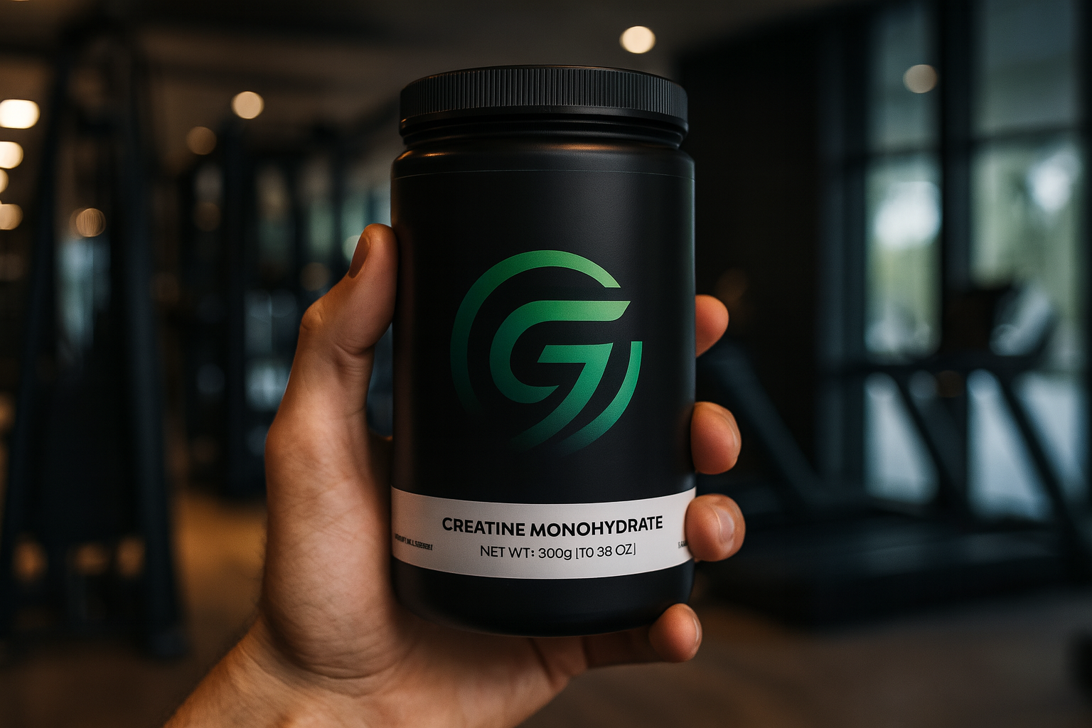 GaineticAI Creatine Monohydrate – 300g (60 Servings) Premium Muscle Recovery Fuel