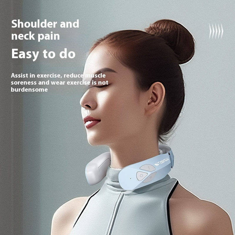 GaineticAI EMS Neck & Cervical Massager – Pulse Therapy with 15 Levels