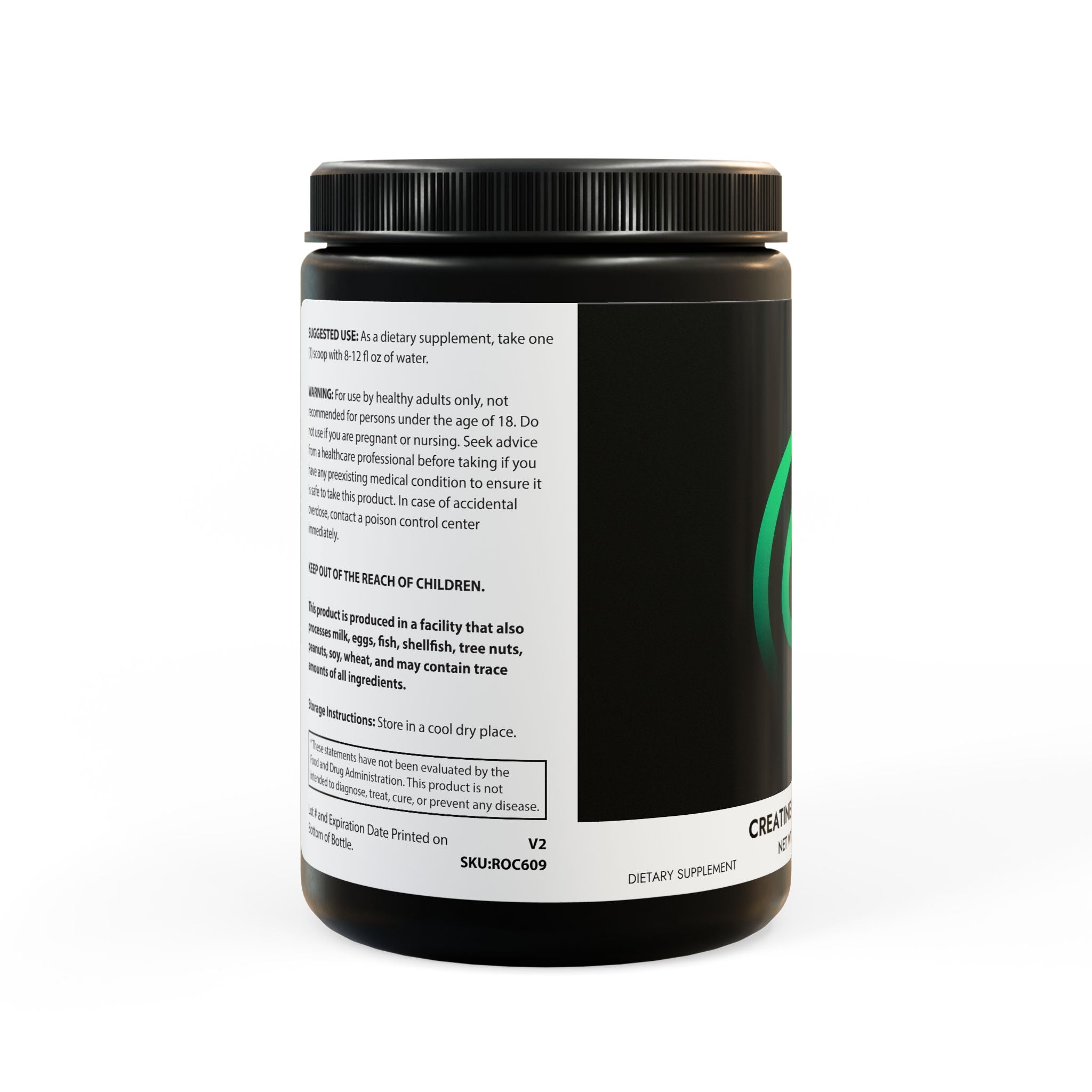 GaineticAI Creatine Monohydrate – 300g (60 Servings) Premium Muscle Recovery Fuel