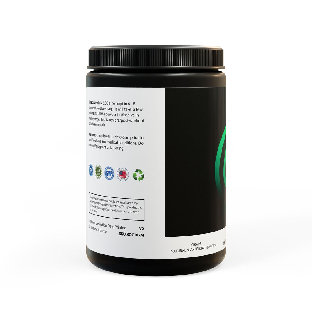 GaineticAI BCAA Supplement – Grape (325 g / 11.46 oz, 50 Servings)