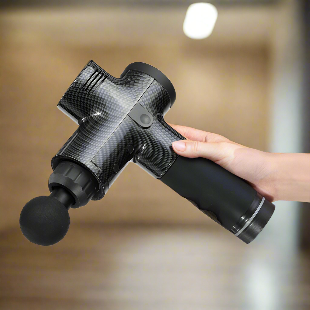 GaineticAI 30-Speed Premium Massage Gun – 6 Heads Deep Tissue Recovery