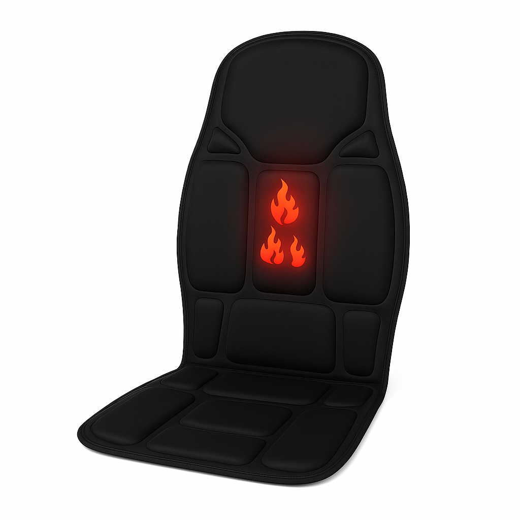 Heated Vibration Massage Cushion – Portable Full-Body Relief