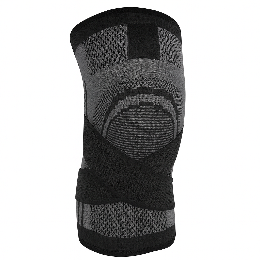 GaineticAI DCF Compression Knee Sleeve with Adjustable Straps – Multi-Color Support Brace