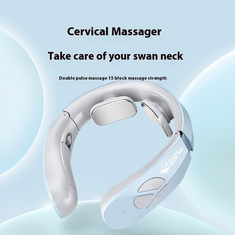 GaineticAI EMS Neck & Cervical Massager – Pulse Therapy with 15 Levels
