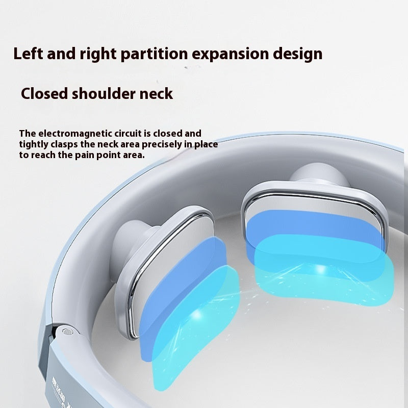 GaineticAI EMS Neck & Cervical Massager – Pulse Therapy with 15 Levels