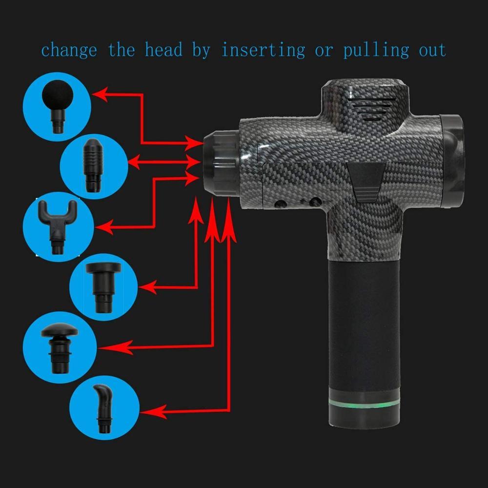 GaineticAI 30-Speed Premium Massage Gun – 6 Heads Deep Tissue Recovery
